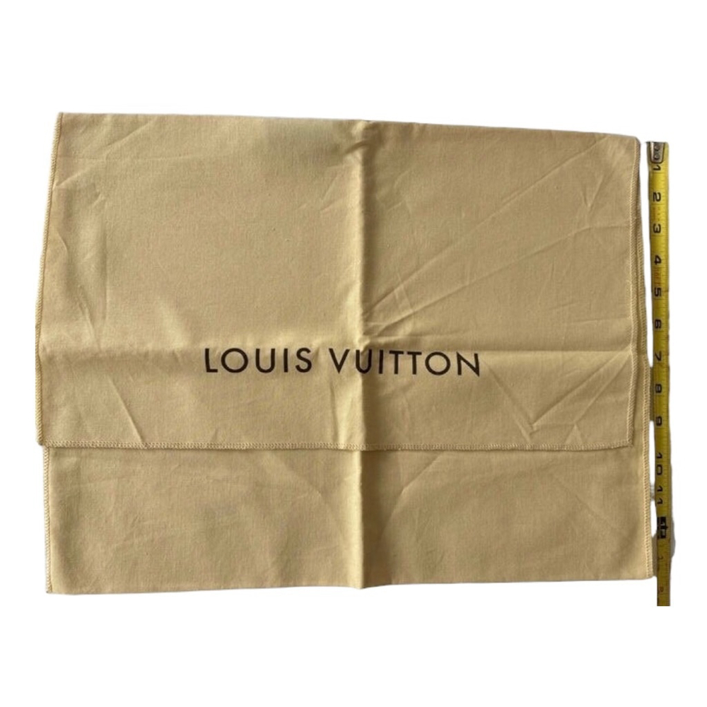 Louis Vuitton Envelope Dust Bag 13.5 X 17.5 inches Tan/Blk - Picture 4 of 5